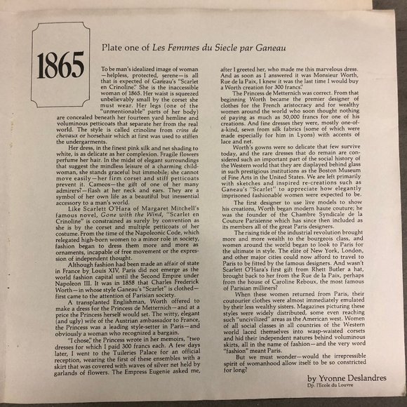 1865 Ganeau's Women of the Century Porcelian COA - Picture 6 of 7